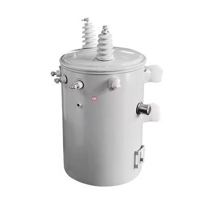 13.8kv 75kva محول واحد مرحلي بخسارة منخفضة للطاقة ضمن تردد 50/60Hz