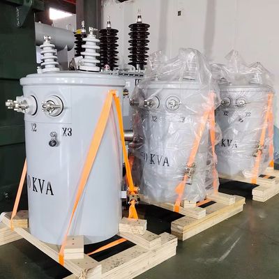 120 فولت 240 كيلو فولت واحد المرحلة TOROIDAL المحول المملوء بالزيت 5kva مرحلة 2 للقطب المثبت