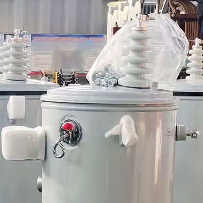 2 رقم الملف 75kva 13.8kv محول واحد مرحلة خطوة إلى أسفل محول مثبت على منصة المحول
